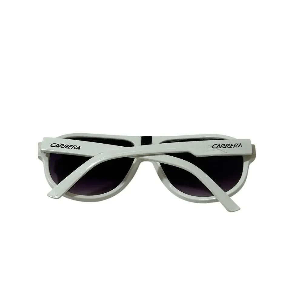 CARRERA Sunglasses CA501 58 18 -138 White Frame Made in Italy Purple Lenses Rare